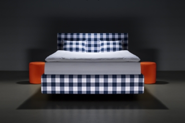 BOXSPRING FLANNEL nowoczesne ekstrawaganckie łóżko kontynentalne